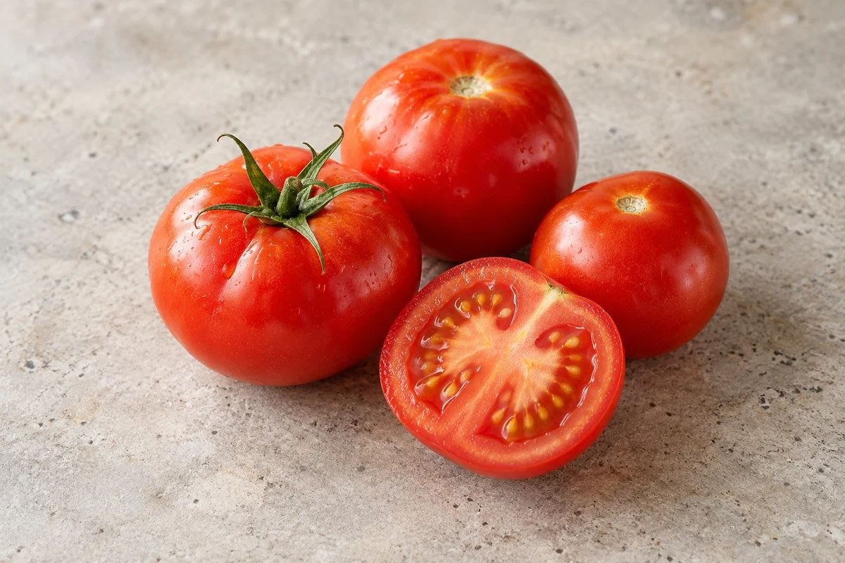 Tomaten in natürlicher Küchenumgebung