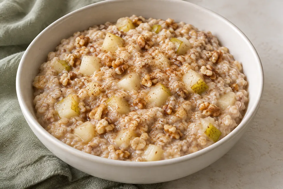 Porridge mit Birne